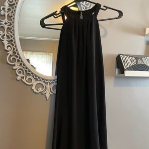 Formal High Neck Black Dress